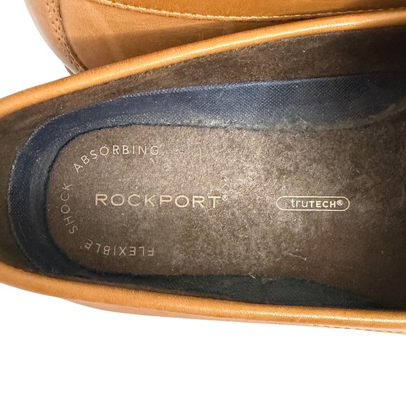 Rockport Men Tan Leather Penny Loafers truTECH CH0906 Size 10.5 M Slip On Shoes main image 8